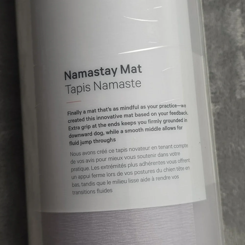 Lululemon Namastay Yoga Mat New Sealed SRGZ/BUCA Exercise Mat 4mm 5.7 Lbs Lavend - Picture 4 of 9